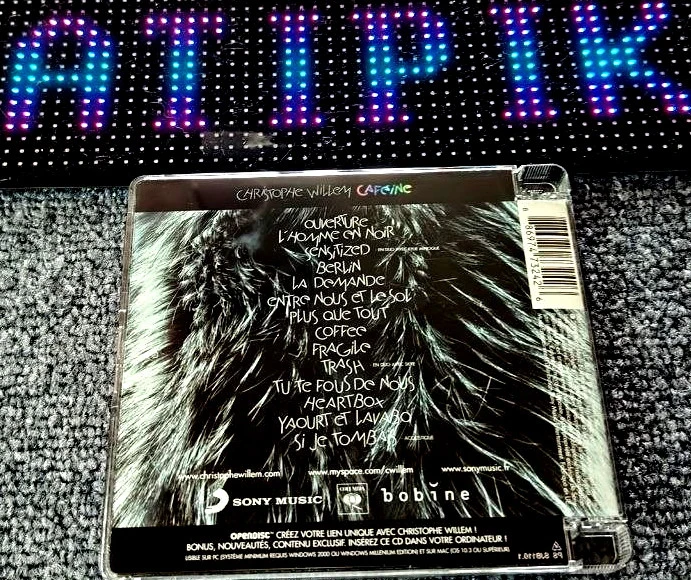 🎤 Christophe Willem - Caféine - CD Pop Électro Indispensable 💕 – photo 2